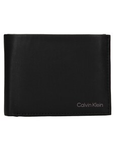 Férfi bőr pénztárca Calvin Klein Wats - fekete