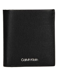 Férfi bőr pénztárca Calvin Klein Lemmon - fekete