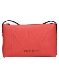 Női kereszttáska Calvin Klein Petrona - korall színben