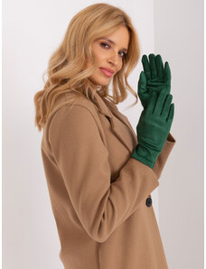 Fashionhunters Dark Green Touch Winter Gloves