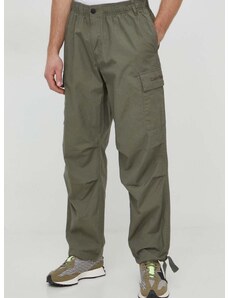 Calvin Klein Jeans pamut nadrág zöld, cargo