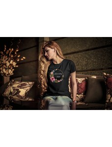 Personal Női póló saját szöveggel - Koszorúslány virágok