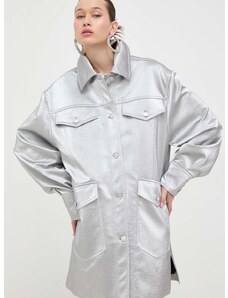 Moschino Jeans ingkabát ezüst, átmeneti