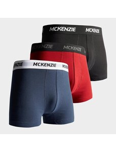 Mckenzie Wyatt 3 Pack Of Boxer Shorts Férfi Kiegészítők Fehérnemű MCKAA12214BLKNVYBRG Fekete