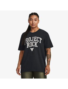 Női póló Under Armour Project Rock Heavyweight Campus T-Shirt Black