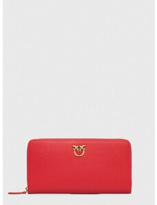 Pinko bőr pénztárca piros, női, 100250.A0F1
