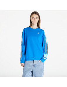 adidas Originals Női kapucnis pulóver adidas 3 Stripes Oversized Crew Sweatshirt Blue Bird