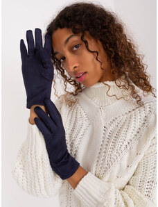 Fashionhunters Women's Navy Blue Touch Gloves