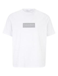 Calvin Klein Big & Tall Póló ezüstszürke / fehér