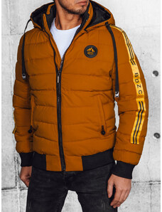 BASIC Mustáros téli steppelt kabát oldalsó csíkkal TX4650