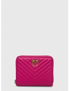Pinko bőr pénztárca rózsaszín, női, 100249.A0GK