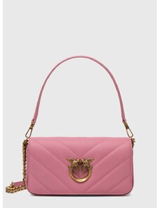 Pinko bőr táska rózsaszín, 100068.A136