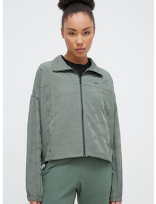 Dkny rövid kabát női, zöld, átmeneti, oversize, DP3J9377
