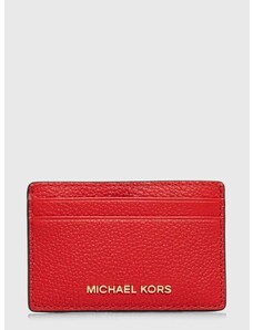 MICHAEL Michael Kors bőr kártya tok piros