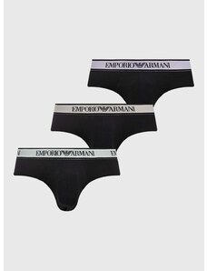 Emporio Armani Underwear alsónadrág 3 db fekete, férfi