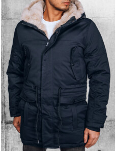 BASIC Sötétkék férfi szigetelt kabát TX4604