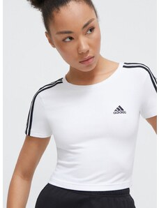 adidas t-shirt női, bézs, IR6112