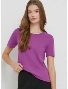 United Colors of Benetton pamut póló női, lila