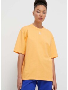 adidas Originals pamut póló női, narancssárga, IR5933