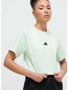 adidas t-shirt Z.N.E női, zöld, IS3921