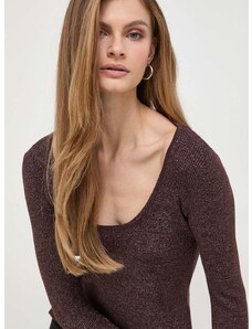 Max Mara Leisure pulóver könnyű, női, barna