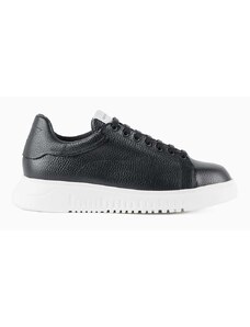 Emporio Armani bőr sportcipő fekete, X4X264 XF768 00002