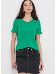 United Colors of Benetton pamut póló női, zöld