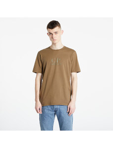 Férfi póló C.P. Company Jersey Embossed Logo T-Shirt Butternut