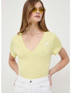 Pinko pamut póló női, sárga, 102950.A1N8