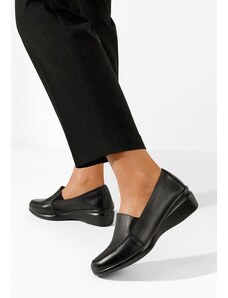 Zapatos Sabatea fekete fűzős női cipő