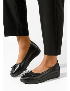 Zapatos Selima fekete fűzős női cipő