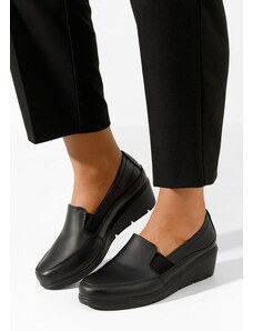 Zapatos Sabra fekete platform női félcipő