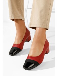 Zapatos Selea piros alacsony sarkú körömcipő