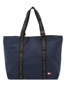 Tommy Jeans Shopper táska 'Essential' sötétkék / bazaltszürke / piros / fekete
