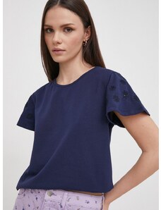 United Colors of Benetton t-shirt női, sötétkék