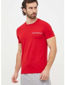 Emporio Armani Underwear póló otthoni viseletre 2 db piros, nyomott mintás