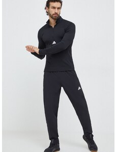 adidas Performance edzős hosszú ujjú fekete, sima, IK9691