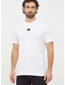 adidas pamut póló fehér, férfi, nyomott mintás, IS2854