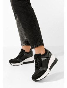 Zapatos Josima fekete platform sneaker cipő