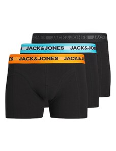 JACK & JONES Boxeralsók 'Hudson' kék / narancs / fekete