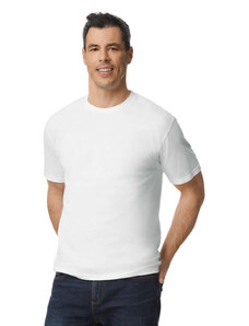 Gildan softstyle pamut póló, GI65000, környakas, White-2XL