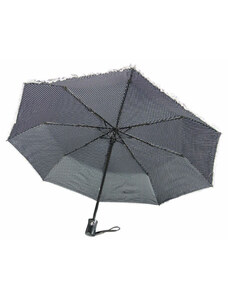 Oda-vissza automata apró pöttyös fekete esernyő Feeling Rain 316A