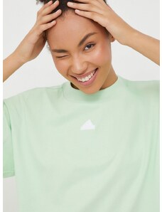 adidas pamut póló női, zöld, IS3608