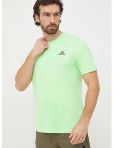 adidas pamut póló zöld, férfi, sima, IS1315
