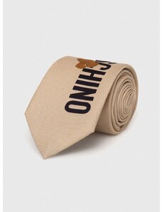 Moschino selyen nyakkendő bézs, M5766 55059