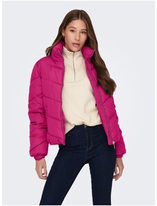 Sötét rózsaszín női steppelt kabát JDY Finno - Nők