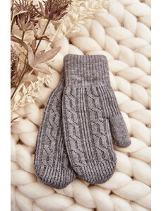 Kesi Warm women's one-finger gloves, grey