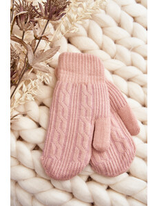 Kesi Warm women's one-finger gloves, pink