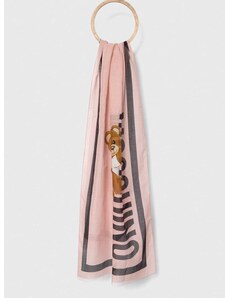 Moschino sál selyemkeverékből rózsaszín, mintás, M5772 50223