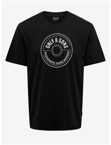 Men's Black T-Shirt ONLY & SONS Lamer Life - Men